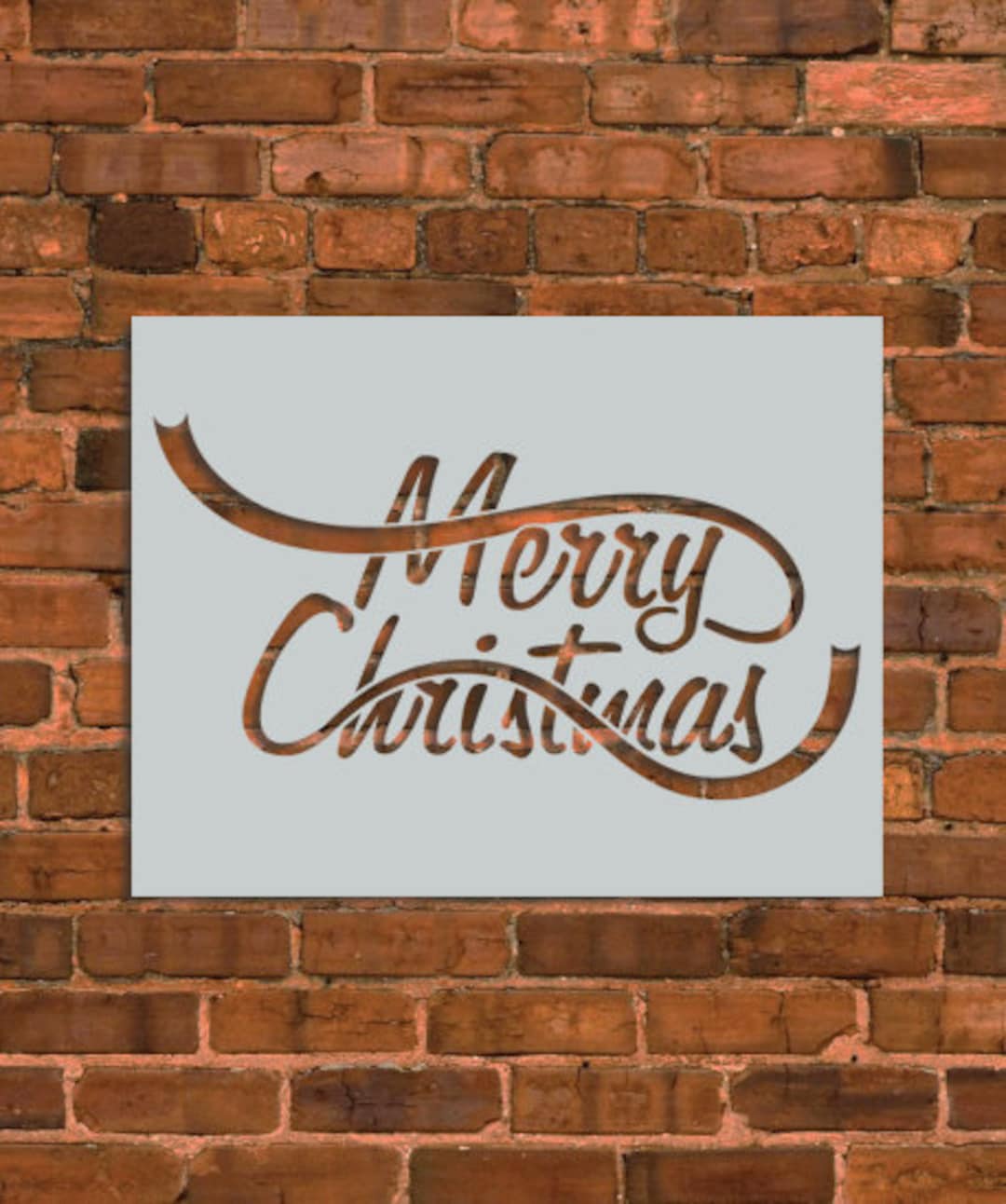 Christmas Decor Sign Stencil - Etsy
