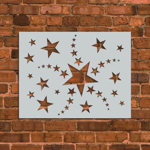 Shooting Stars Stencil