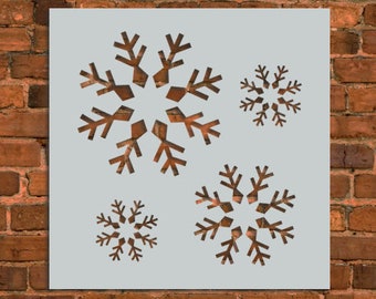 Winter Snowflakes Set 2 Stencil