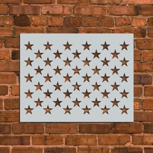 American Flag 50 Stars Stencil
