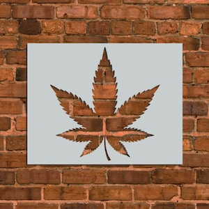 Cannabis Leaf Stencil