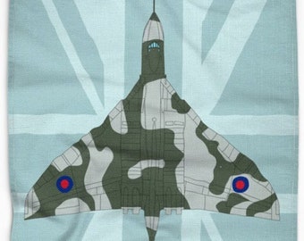 RAF Avro Vulcan Bomber Tea Towel, Dish Cloth, Flying, Kitchen Towel