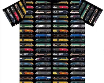 British Rail Intercity 125 HST Class 43 diesel modal cotton adult tshirt - trains and locomotives