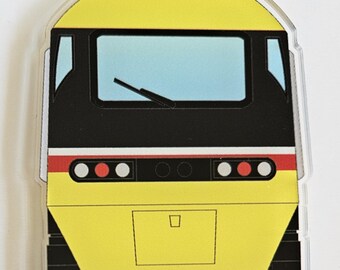 75mm Acrylic Train Locomotive Magnet - British Rail Inter-City HST Class 43