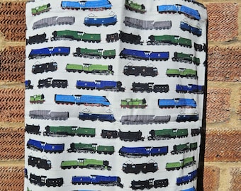 Sir Nigel Gresley 150th Anniversary Locomotives Trains Print - Cotton Tote Bag 35 cm x 45cm incl. "Flying Scotsman", "Mallard" and EM1.