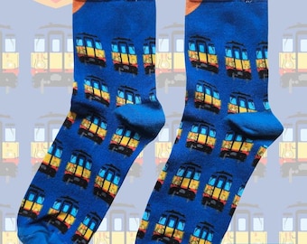 British Rail Class 455 EMU Train Print Socks - South Western Railway