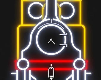 Steam Locomotive Stroudley 'Terrier' (Stepney) LED Neon Light (Train)