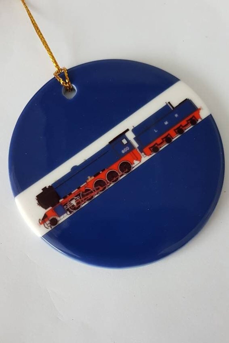 600 Gordon Riddles WD 2-10-0 steam train Christmas Ornament, Decoration image 1