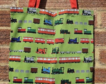 Talyllyn Railway 75th Anniversary Locomotives Trains Print - Cotton Tote Bag 35 cm x 45cm