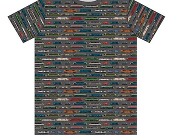 Kid's Modal Cotton T-Shirts: Diesel Locomotives / Diesel Trains
