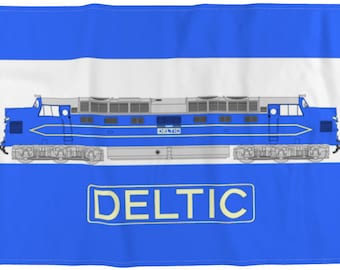 Deltic DP1 English Electric (British Railways Class 55) Diesel Train Tea Towel, Dish Cloth, Kitchen Towel