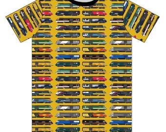 British Rail Intercity 125 HST Class 43 diesel modal cotton teen's tshirt - trains and locomotives
