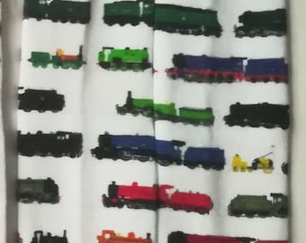 Kids' Steam Train Print Cotton Socks including Mallard, Flying Scotsman, Rocket and City of Truro