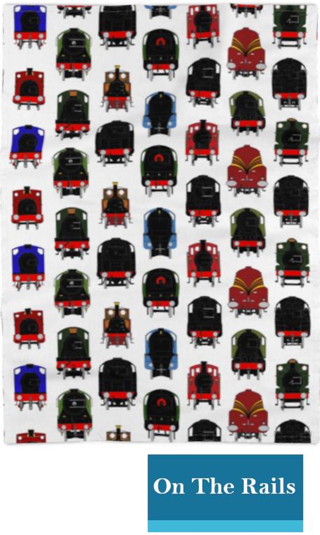 Steam Locomotive (faces) Train Tea Towel (dish Cloth, Kitchen Towel) - Etsy