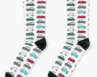 Morris Minors Classic Car Cotton Socks, British motoring icon