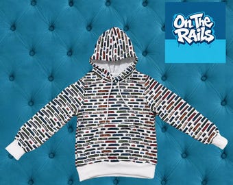 Diesel Locomotives Train Hoodie (Teens) featuring Classes 08 Shunter, 37, 45, Sentinel and Deltic etc