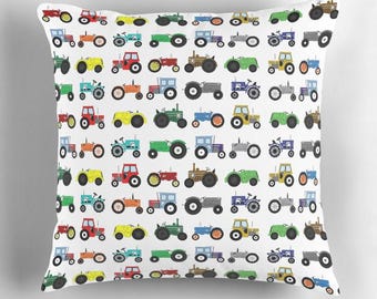 Farm Tractors - Velvet Cushion Cover