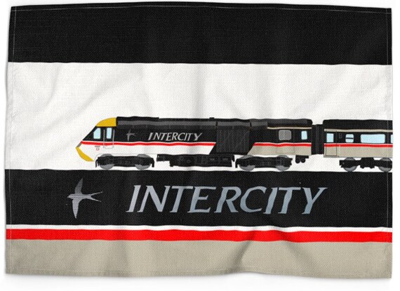 Intercity Swallow High Speed Train HST Tea Towel Diesel | Etsy