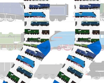 Sir Nigel Gresley 150 Anniversary - Locomotives Print train socks