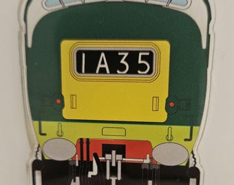 75mm Acrylic Train Locomotive Magnet - British Rail Class 55 'Deltic' diesel loco