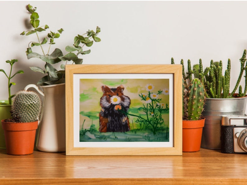 Fluffy mouse Mouse smelling flowersRelax mousemouse and flowers Cute fluffy mouse