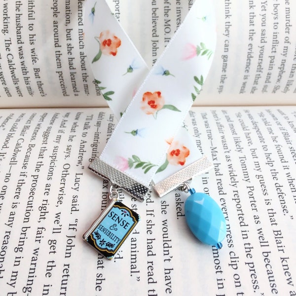 Sense and Sensibility Jane Austen Ribbon Bookmark Classics Literature Literary