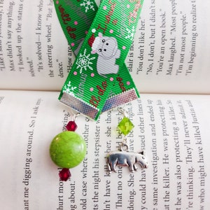 I Want a Hippopotamus For Christmas Ribbon Bookmark