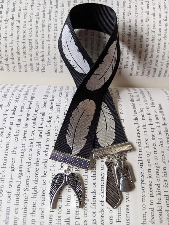 Black & Silver Ribbon Bookmark