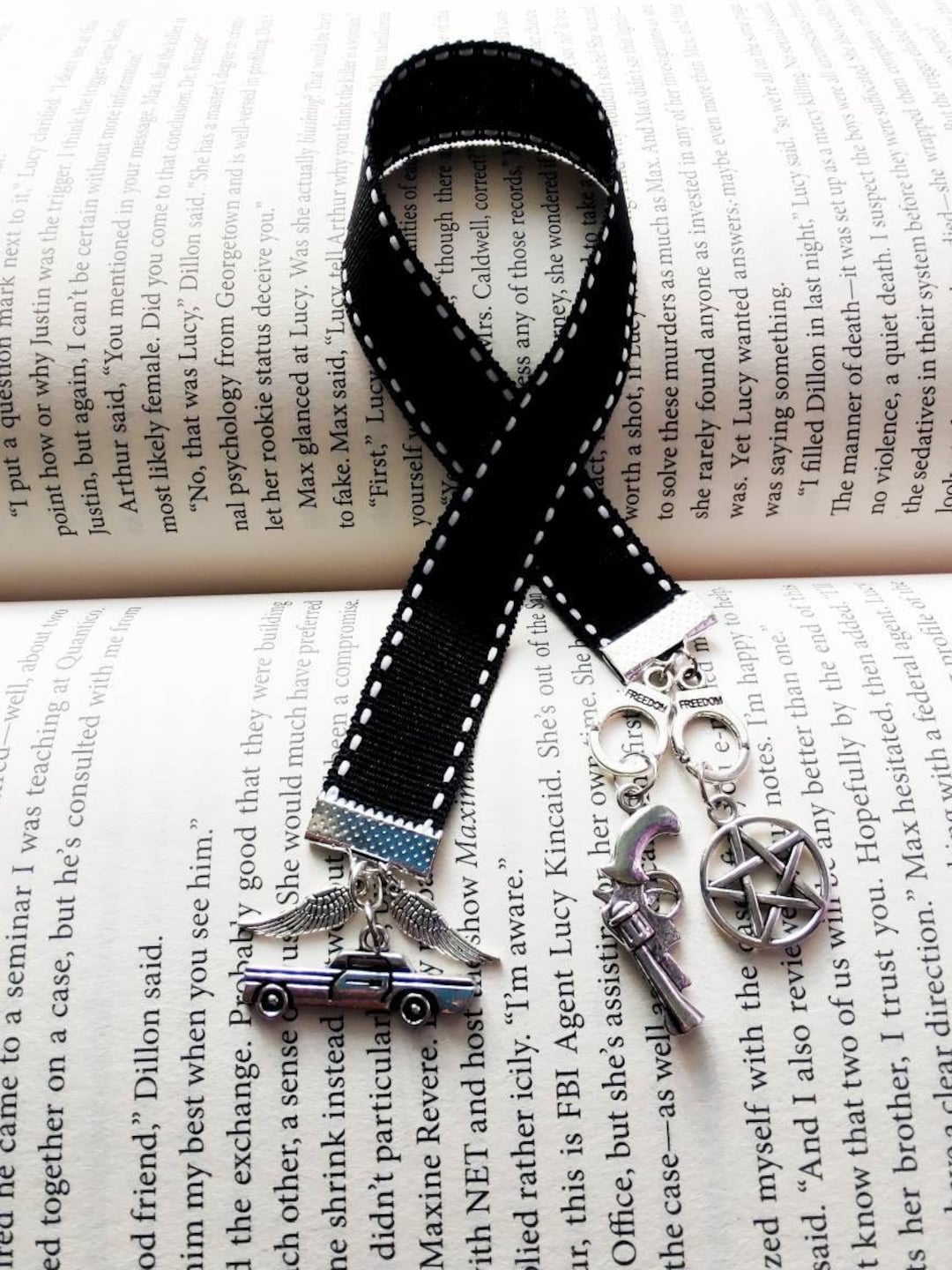 Scientology Bookmark Supernatural Inspired Ribbon Bookmark / Supernatural / Sam Winchester ...