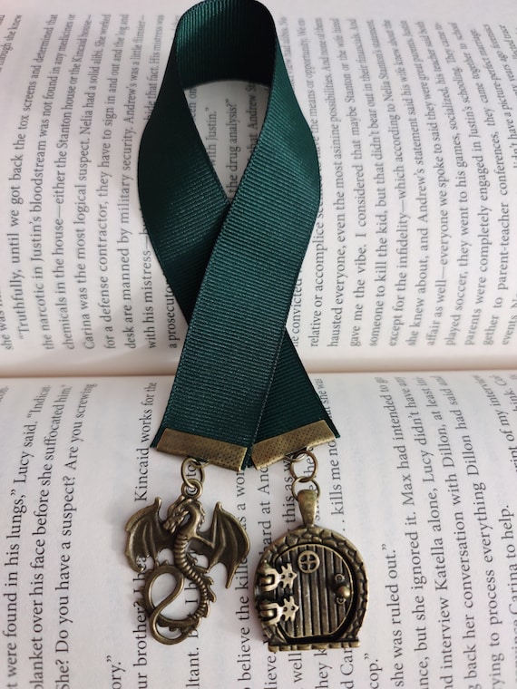 Hobbit Inspired Lord of the Rings Ribbon Bookmark 