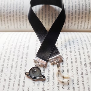 Planets and Moons Space Ribbon Bookmark