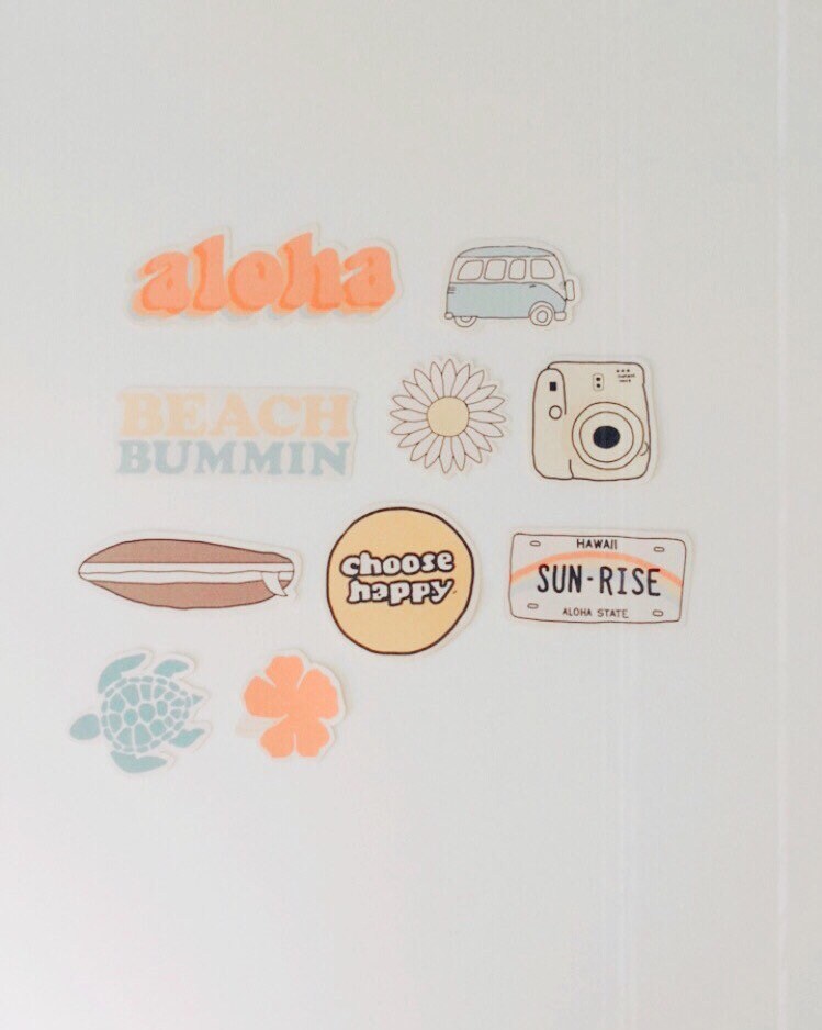 Aesthetic Summer Stickers 10pc Pack Homemade Laptop Etsy Australia