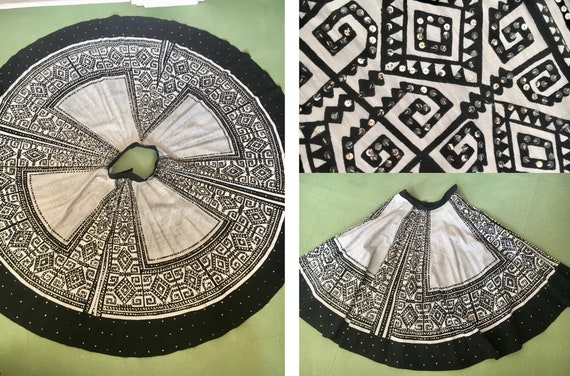 Original 1950's full circle Mexican sequin fiesta
