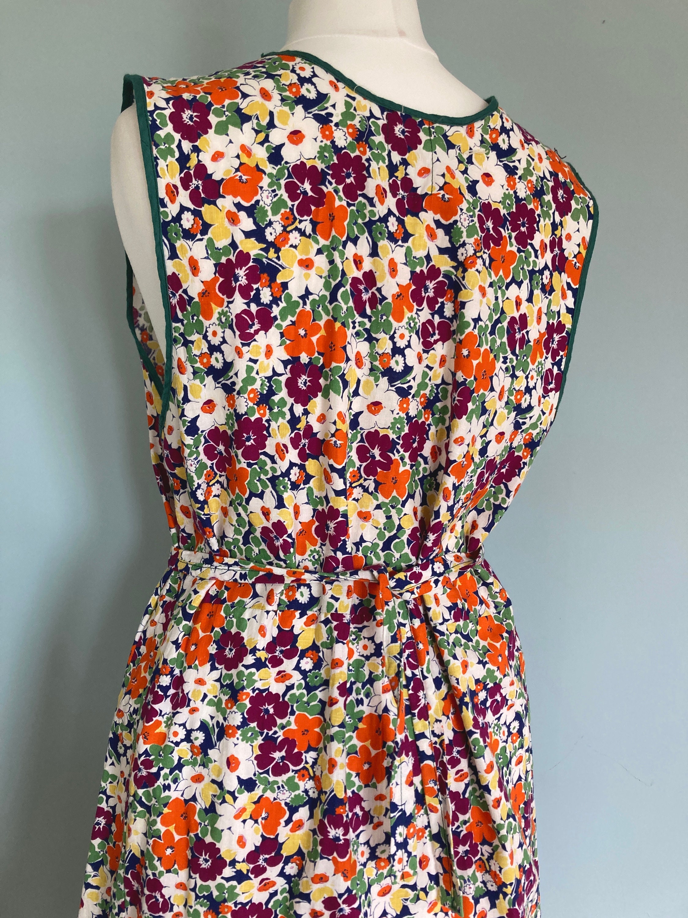 Original 1940s CC41 Cotton Utility Dress Floral Print Hostess - Etsy UK