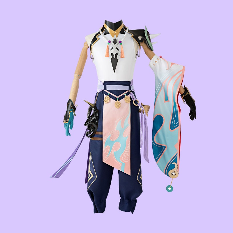 Genshin Impact Xiao Game Suit Uniform Cosplay Costume | Etsy