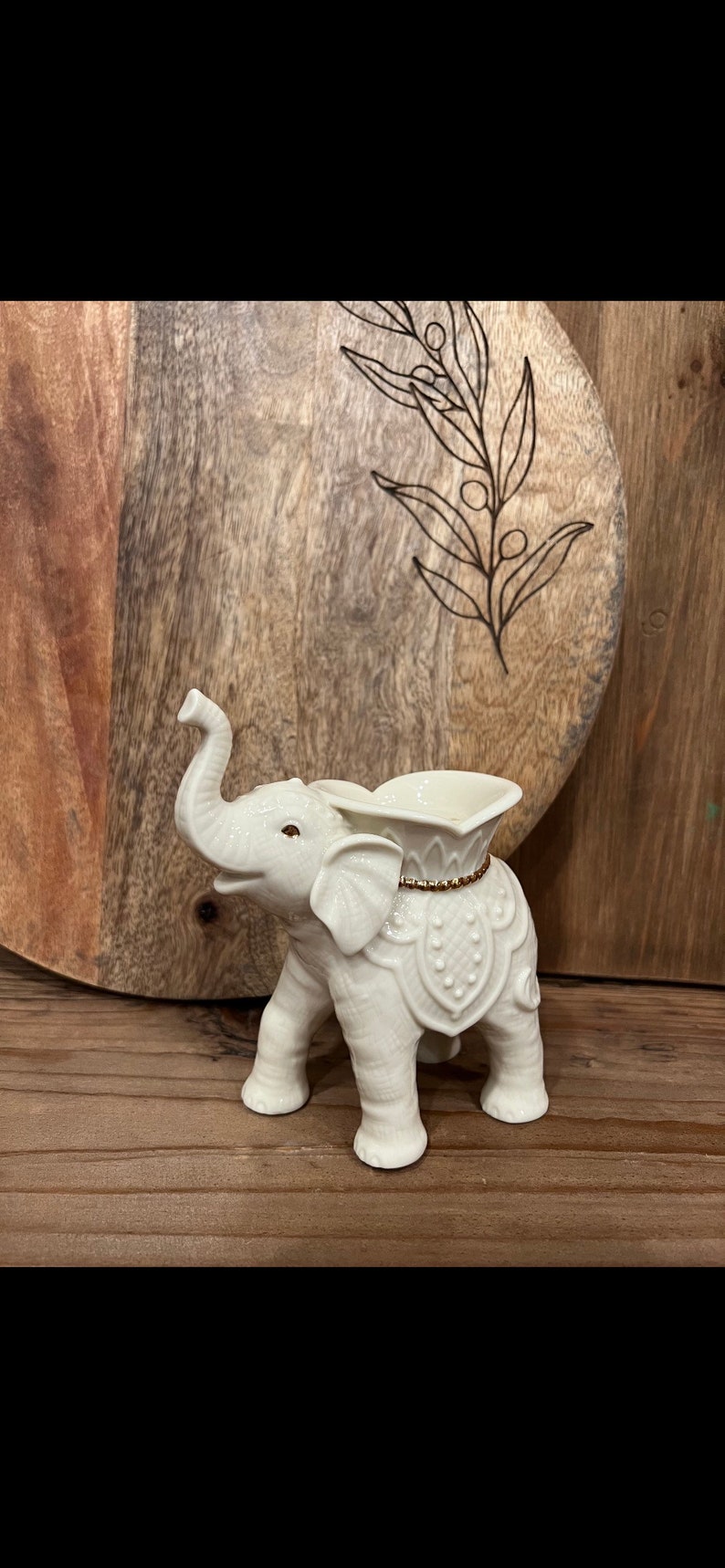 Lenox Elephant Tea Light Candle Holder Etsy