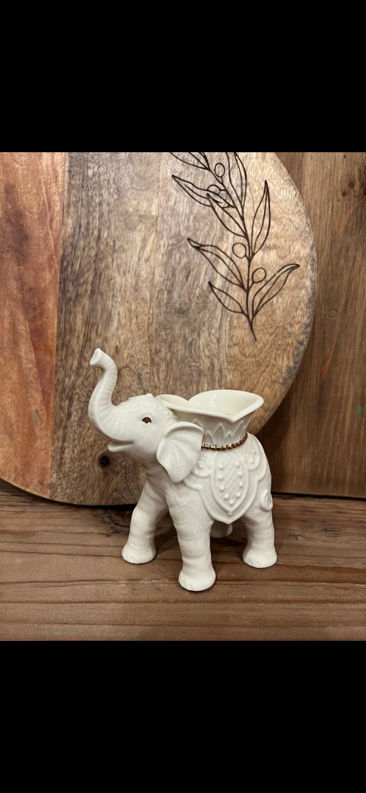 Lenox Elephant Tea Light Candle Holder Etsy