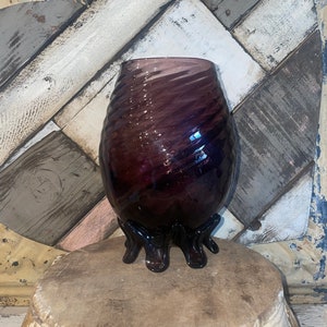 Ruby red vintage vase