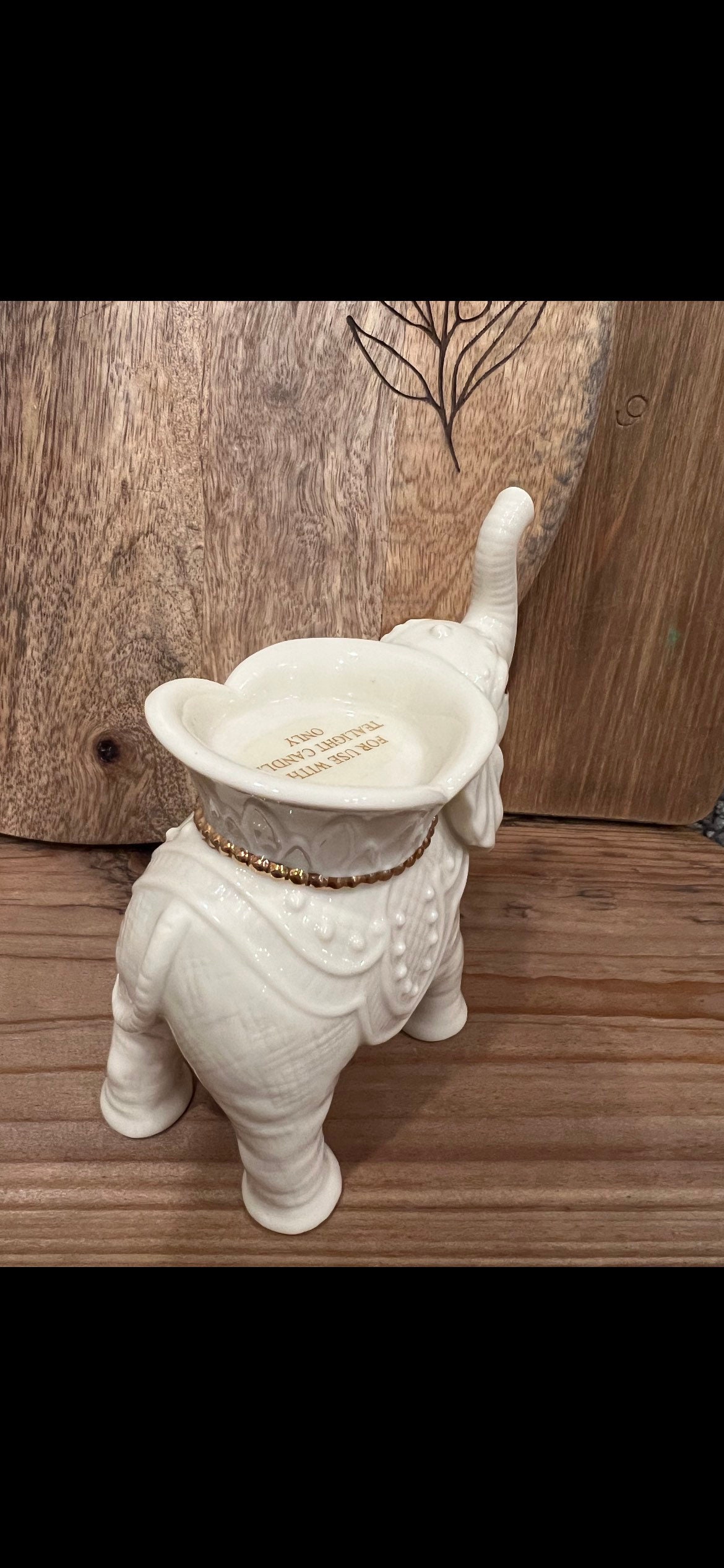 Lenox Elephant Tea Light Candle Holder Etsy