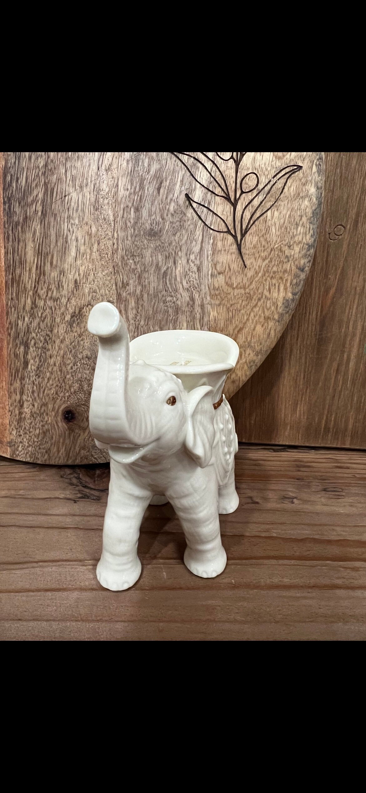 Lenox Elephant Tea Light Candle Holder Etsy