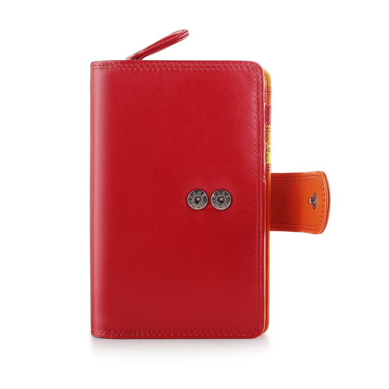 Rainbow Leather Purse For Women RFID Colourful Bifold Wallet Personalised Initials Gift For Her Birthday Holiday Pride image 5