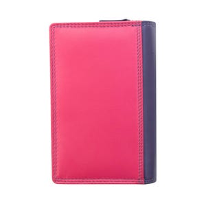 Rainbow Leather Purse For Women RFID Colourful Bifold Wallet Personalised Initials Gift For Her Birthday Holiday Pride image 13