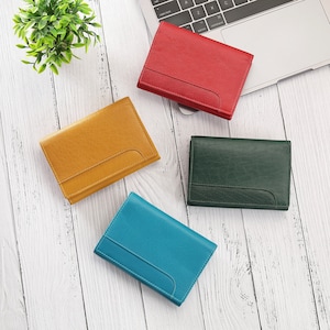 Personalised Leather RFID Wallet Kiss Lock Coin Purse 5 Card Slots ID Window Genuine Leather Card Holder Christmas Gift for Her