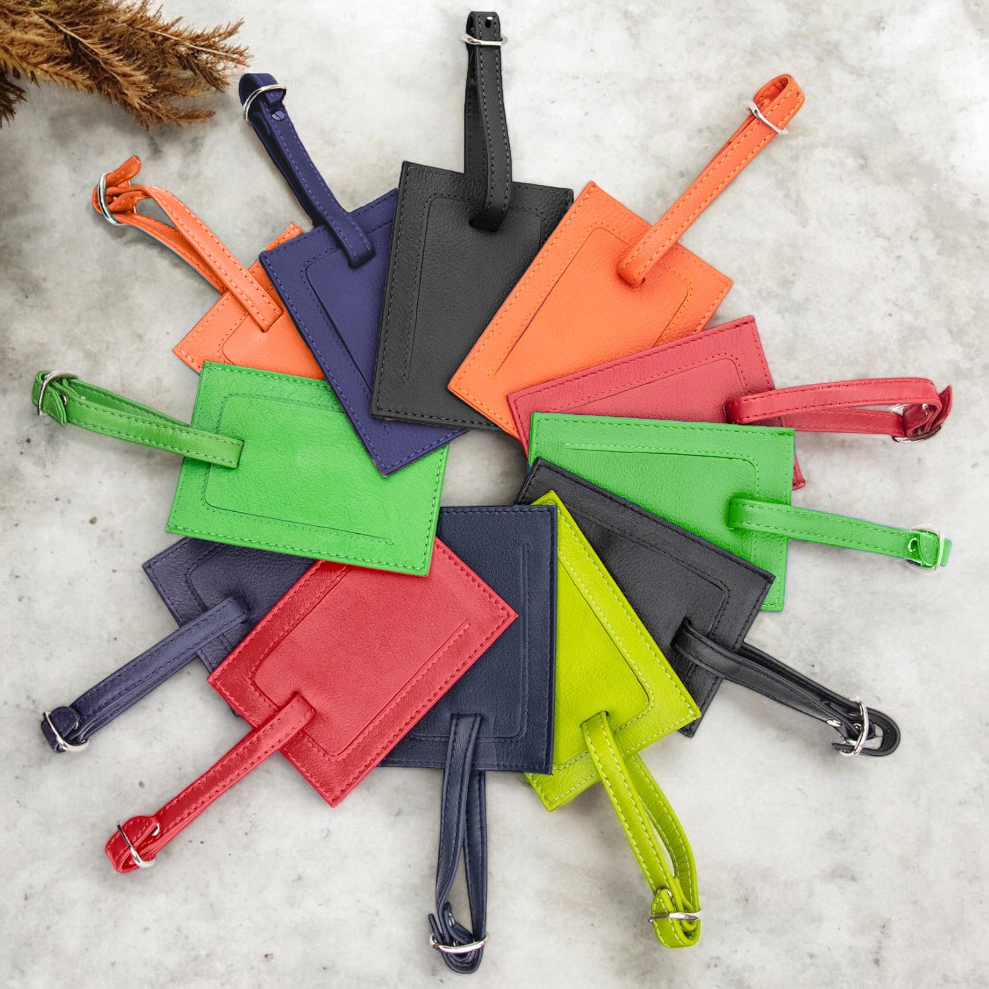 Green luggage tags on sale