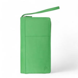 Cartera de viaje, porta pasaporte, porta documentos de viaje, cartera con cremallera, tarjetero de cuero RFID, cartera de viaje de cuero, idea de regalo de viaje