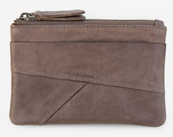 Soft Leather Mini Coin Purse With Keychain Small Zip Wallet For Women Limited Edition Gift For Her Birthday Holiday