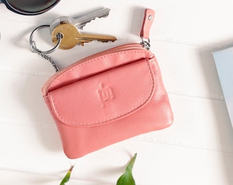 Bolsos y monederos Monedero pequeño de cuero para mujer, carteras pequeñas para mujer, ideas de regalos únicas para ella, estuche para llaves de cuero