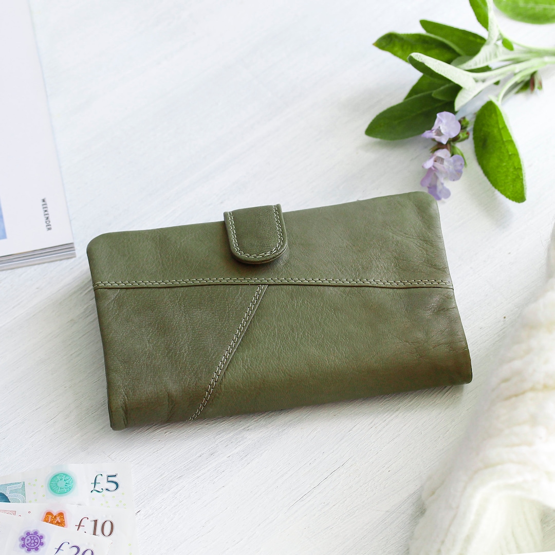 ◇LE MASQUE◇ Dough Soft Women’s Leather Card Wallet (10 co ◇LE MASQUE◇ Dough Soft Women's Leather Card Wallet (10 co
