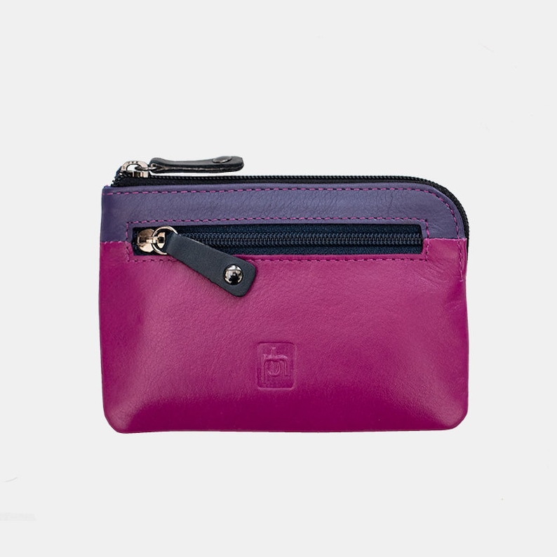 Kleine Leder Geldbörse für Frauen, Geldbörse, Geldbörse, Frauen Brieftasche, Leder Geschenk, Münzbeutel, weiche Leder Geldbörse, PRIMEHIDE Fuchsia Pink