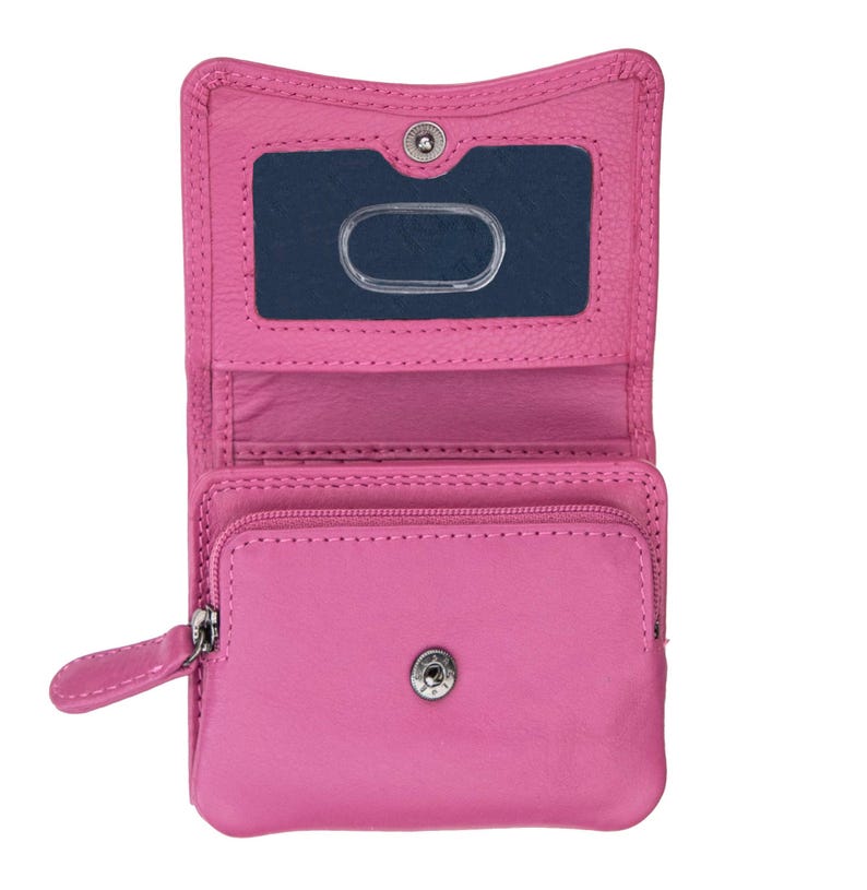 Personalised Wallet for Women RFID Small Leather Coin Purse Compact Card Holder Gift for Her UK image 12